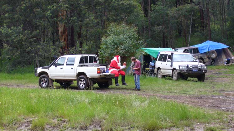 20-Riley receives a gift from Santa at O'Tooles Flat