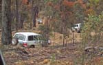 31-convoy going through some switchbacks on Trig Track