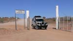 02-Crossing the border fence at Cameron Corner