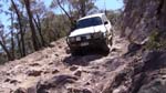14-Zebra climbs down the rocky Burgoyne Track