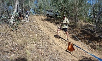 John checks the winch line