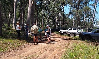 Convoy takes a break on the Swifts Creek Explorer