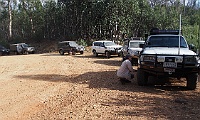 Convoy airs down on Wild Boar Range Track