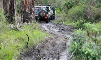 A slippery exit on one of the crossings