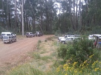Convoy stops at the Washington