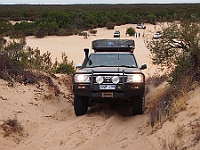 1058-LaurieMiles-5  Climbing Ross Springs in the Big Desert - Western Victoria