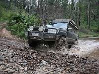 2058-GerryJarvis-2  Crossing Donnelly Creek (near O'Tooles Flat)