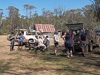 06 - Convoy stops for lunch up at Davies Plain Hut