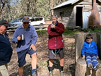 45 - Taking a break at Howqua Gap Hut