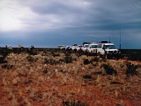 2003-Rain Approaching-Convoy at Totem2 Atomic Site-(Photo by Scott Hamilton)